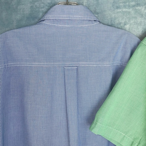 2 NWOT Ralph Lauren Chaps checked s/s button-front shirts/2 for less $ than 1 - Picture 4 of 10